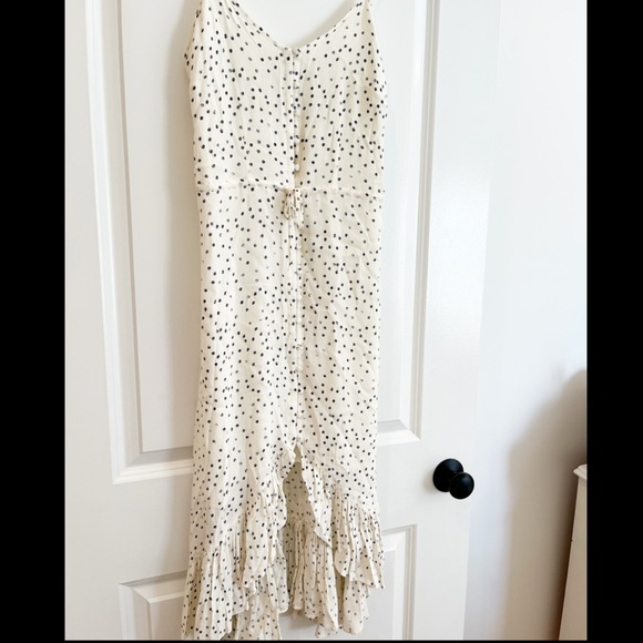 Rails Frida Ivory/ Blue Speckled Dot Dress Size Small - Picture 4 of 13